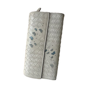 Bottega Veneta Light Pink Woven Wallet